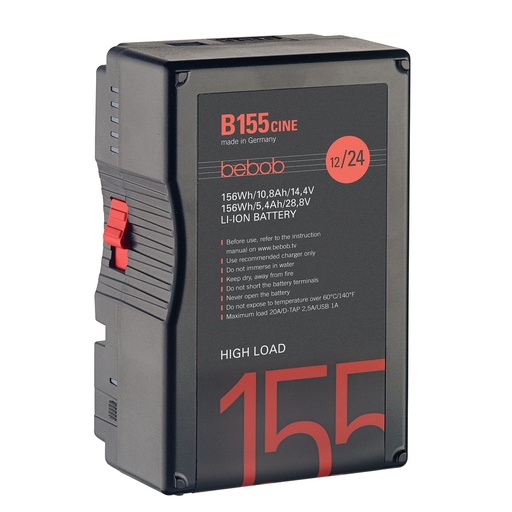 [B155Cine] Bebob B155Cine B-Mount Battery 14.4V / 28.8V / 156Wh