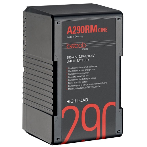 [A290RMcine] Bebob A290RM-CINE Snap-On High Load Battery 14.4V / 19.8Ah / 285Wh