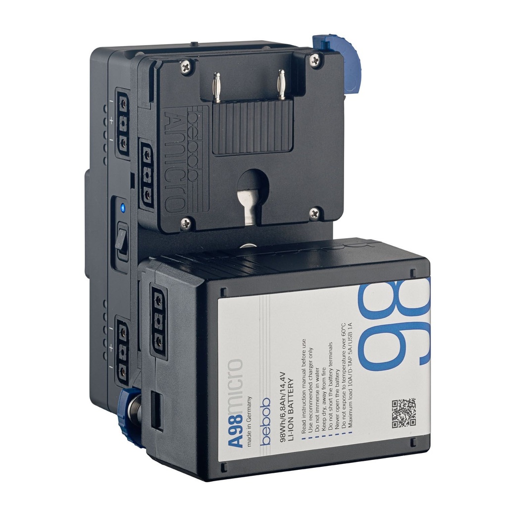 Bebob Double Amicro  (Gold-Mount compatible) Plate 
with hotswap-, charging function, multiple connectors