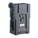 Bebob Coco-A2Vmicro2 Double Amicro  (Gold-Mount compatible) Plate to V-Mount (camera-side) 
with hotswap, charging function, multiple connectors