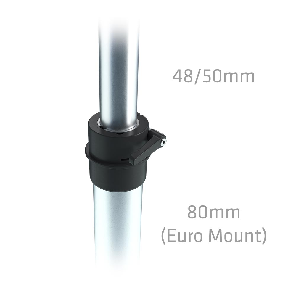 Panther [312830] Tube connector 48/50mm - 80mm (Euro Mount)