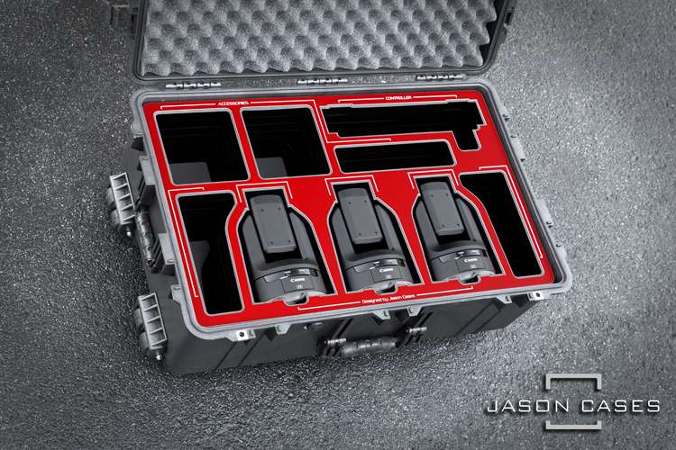 Jason Cases Canon CR-N100 Robos 3-Camera and IP100 Controller Case