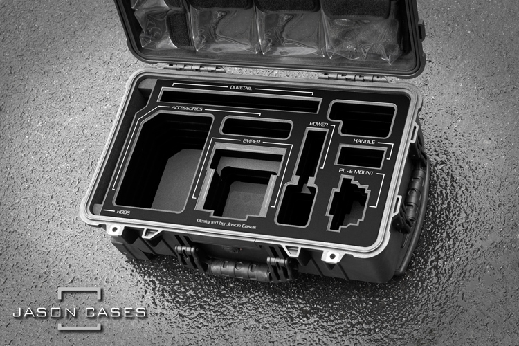 Jason Cases Freefly Ember camera with Tilta Cage case