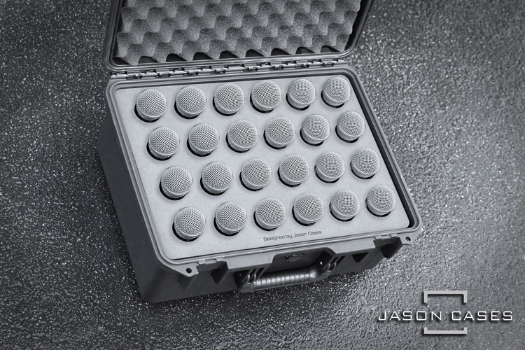Jason Cases Shure SM57/SM58 24-Microphone case