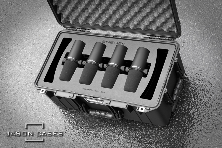 Jason Cases Shure SM7B 4-Microphone case