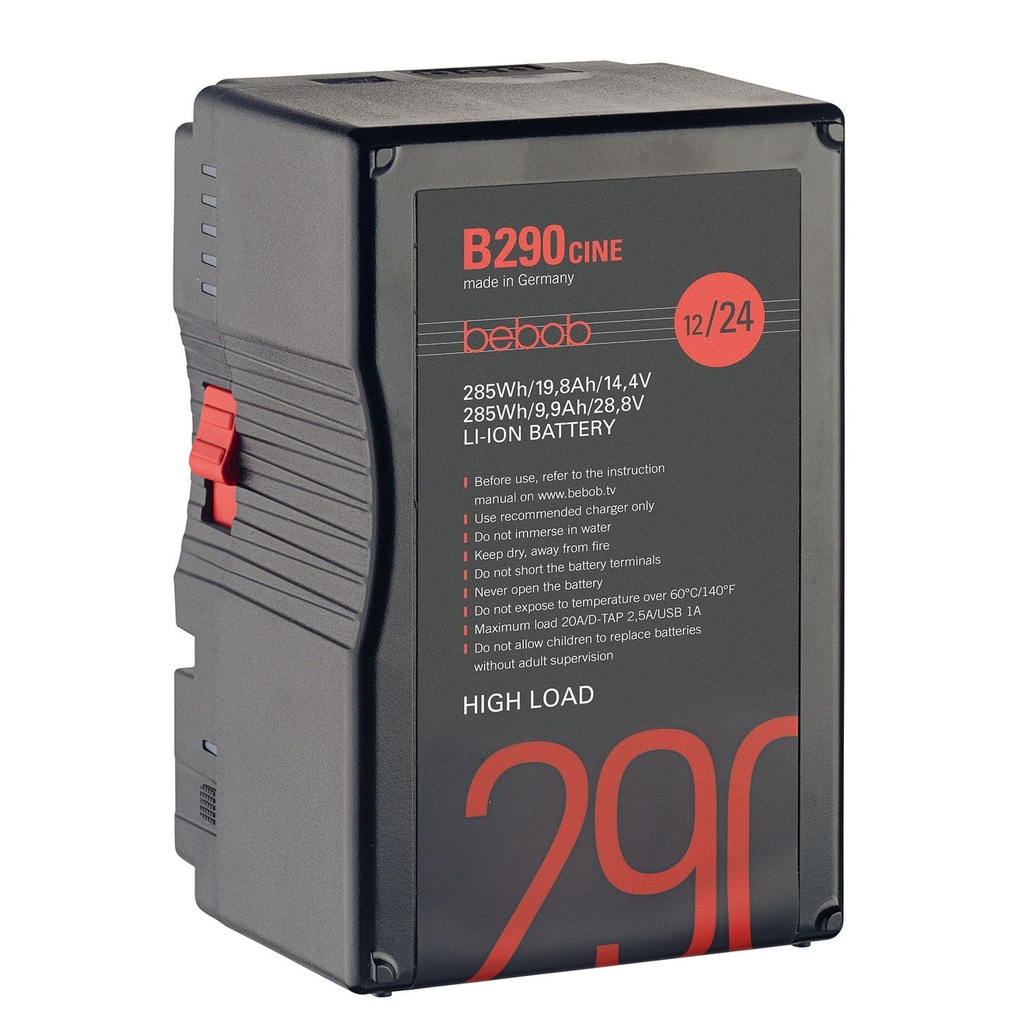 Bebob B290Cine  B-Mount Battery 14.4V / 28.8V / 285Wh 