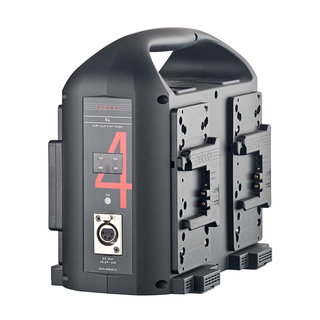 Bebob BS4 4-channel B-Mount® simult. Charger m. 165W DC-Outp.