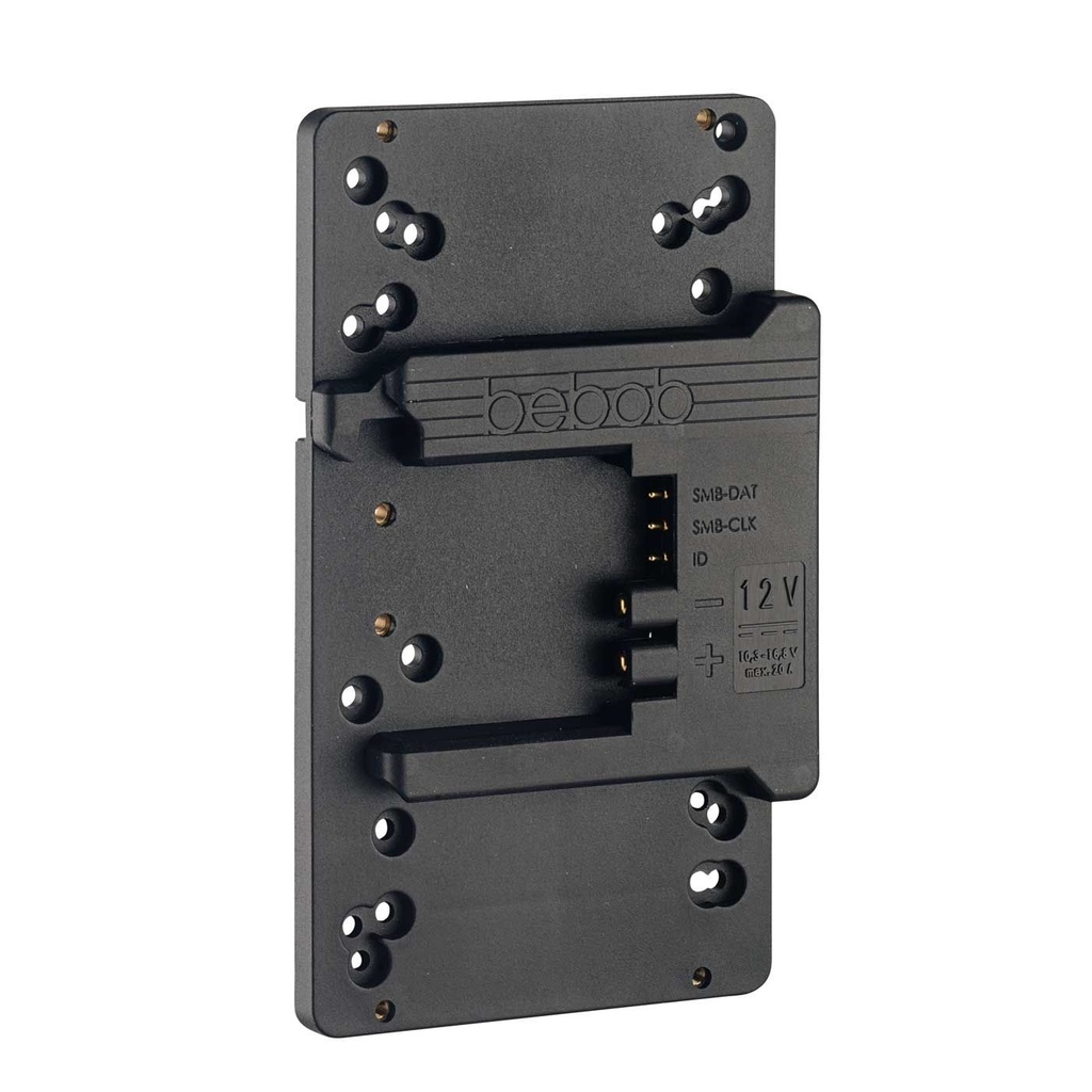 Bebob BMM12 B-Mount® Plate. Male 14.4V (Camera Side)