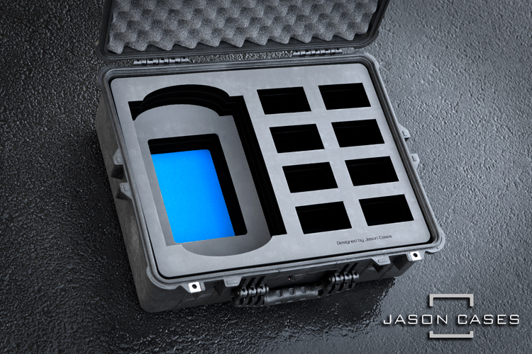 Jason Cases Anton Bauer LP4 Charger and 8-Pack Battery case
