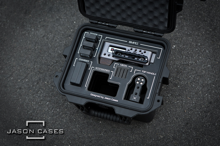 Jason Cases Blackmagic BMPCC case (BLACK overlay)