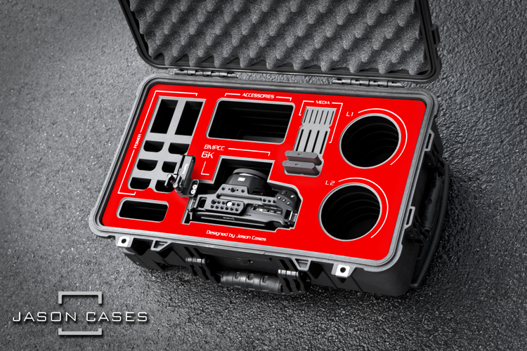 Jason Cases Blackmagic Pocket Cinema 6K case (SmallRig cage)