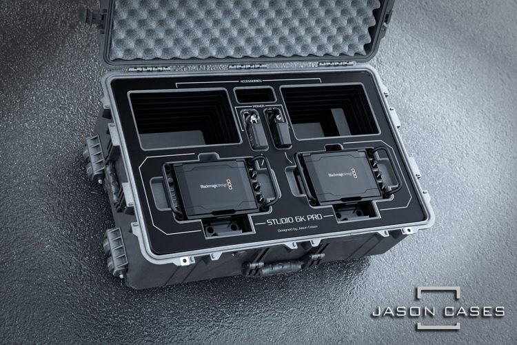 Jason Cases Blackmagic Studio Camera 6K Pro case (2-Camera)