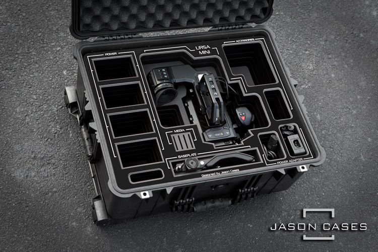 Jason Cases Blackmagic URSA Mini case (BLACK overlay)