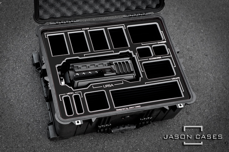 Jason Cases Blackmagic URSA case (BLACK overlay)