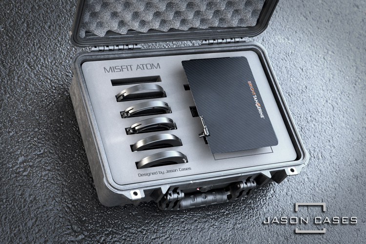 Jason Cases Bright Tangerine Misfit Atom Mattebox case