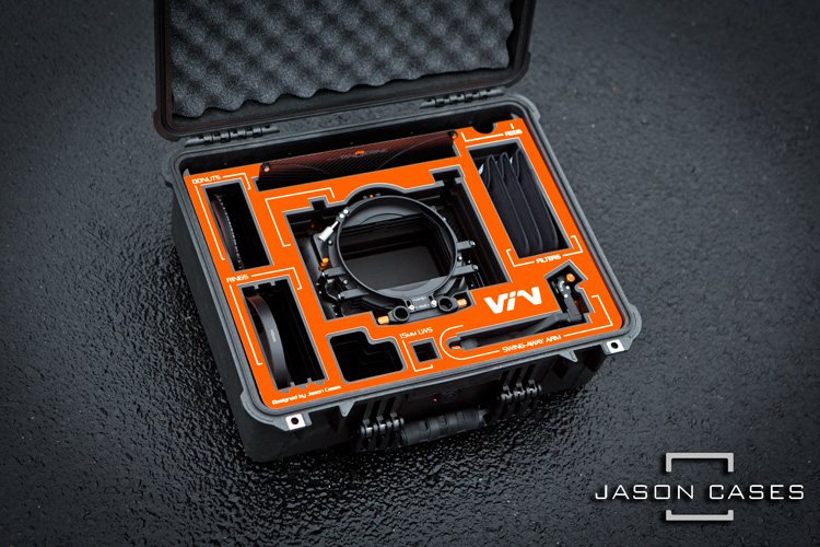 Jason Cases Bright Tangerine VIV Mattebox case