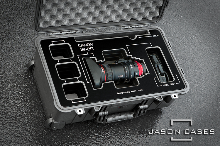 Jason Cases Canon 18-80mm Lens Case with Black overlay