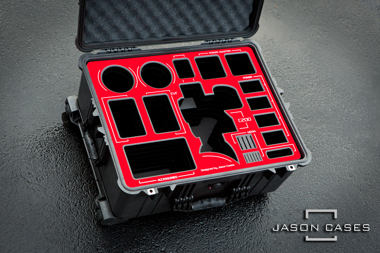 Jason Cases Canon C200 case with RED overlay