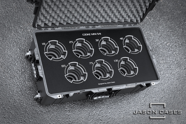 Jason Cases Cooke Mini S4 Primes 7-lens case (Black Overlay)