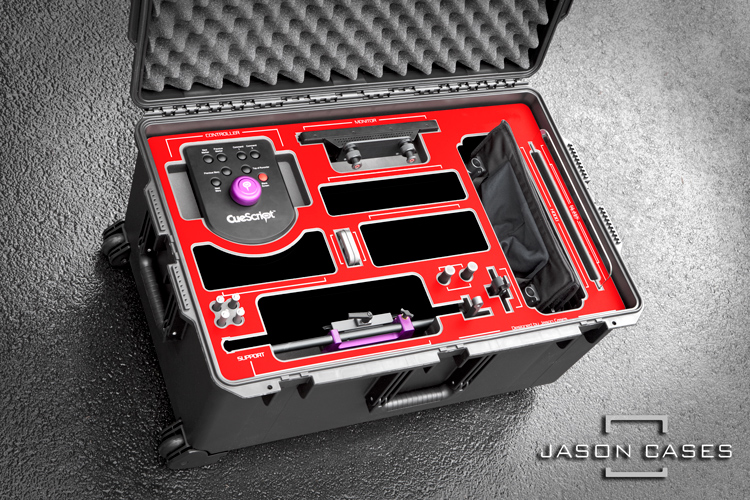 Jason Cases CueScript CSP10S Teleprompter System Case with accessories