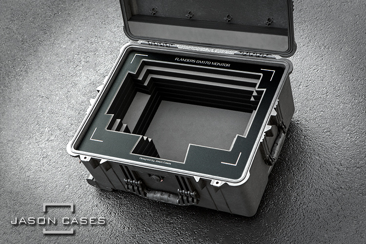 Jason Cases Flanders DM170 Monitor + C-stand mount case
