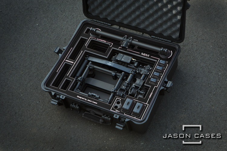 Jason Cases Movi M5 case with BLACK overlay (COMPACT)