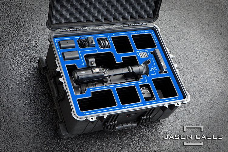 Jason Cases JVC GY-HC500U Case (BLUE Overlay)