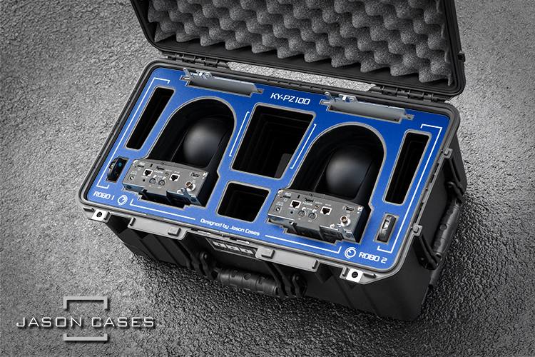 Jason Cases JVC KY-PZ100 Robos Case (BLUE overlay)