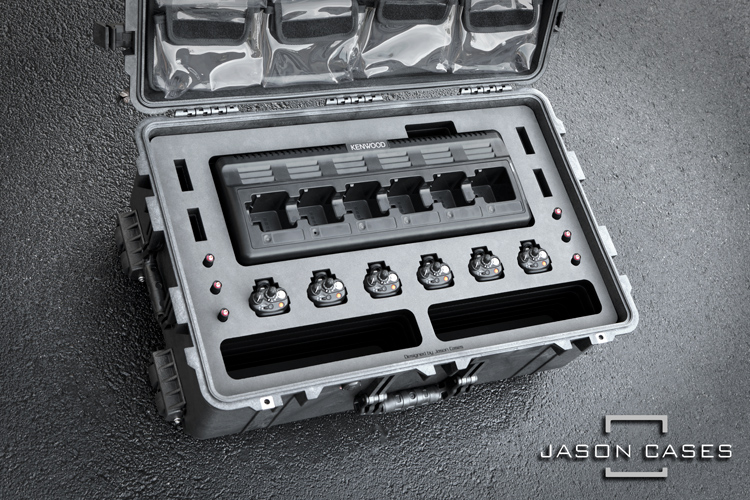 Jason Cases Kenwood TK-5210 Radio and Charger case