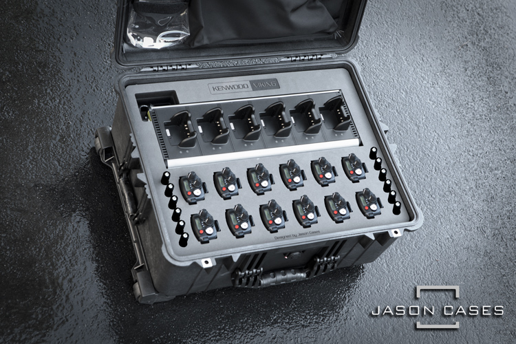 Jason Cases Kenwood Viking VP600 Radio and Charger case