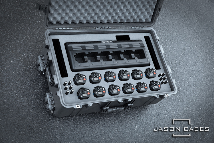 Jason Cases Kenwood VP8000 Radio and Charger case