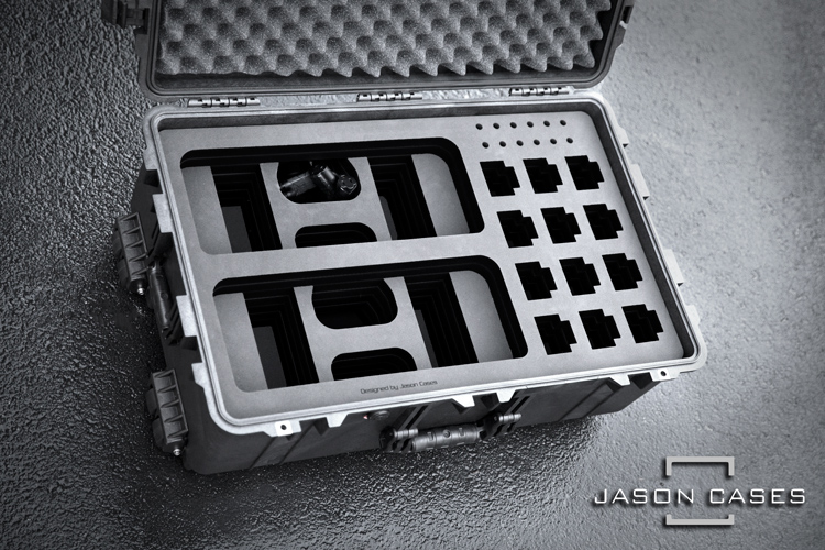 Jason Cases Motorola CP200 12-Radio and 2-Charger case