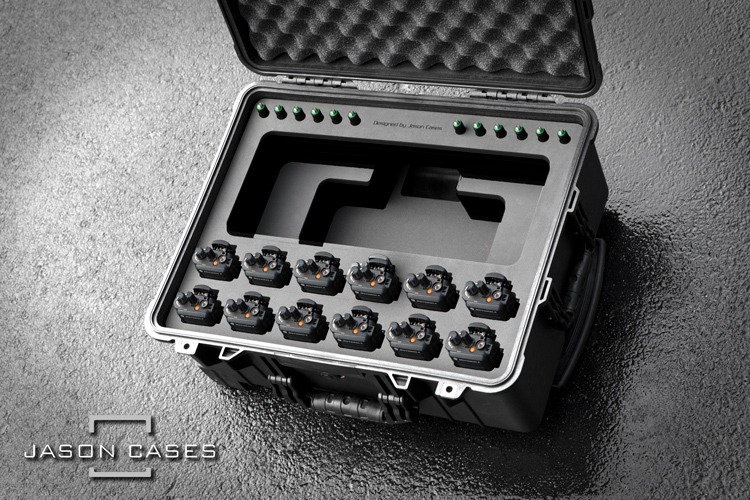 Jason Cases Motorola XPR 3300e Series Radios with High-Capacity Battery and Charger case