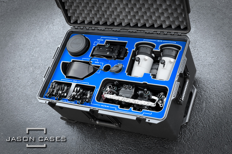 Jason Cases Nauticam GFX100 case with Blue overlay