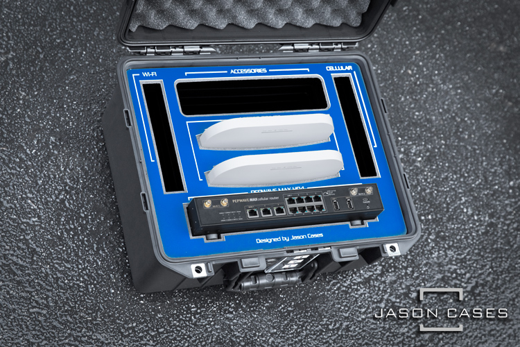 Jason Cases Peplink Pepwave MAX HD4 with APO AX Lite Wifi case