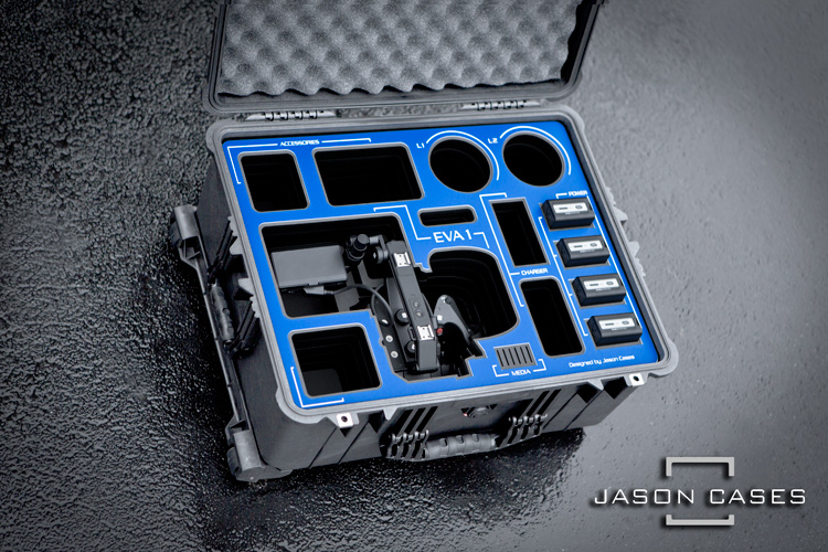 Jason Cases Panasonic AU-EVA1 case (BLUE Overlay)