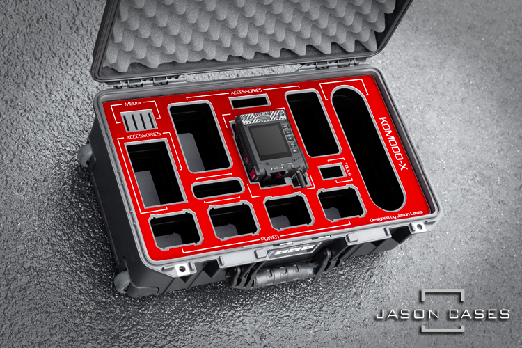 Jason Cases Red Komodo-X Case