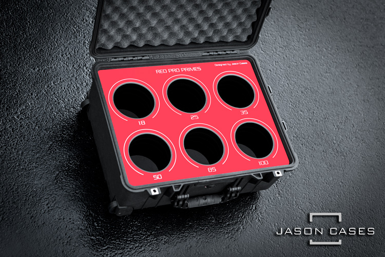 Jason Cases RED Pro Primes 6-lens case