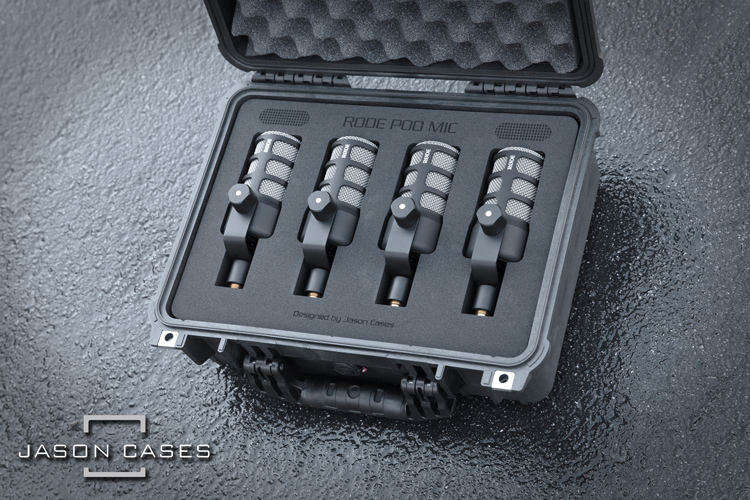 Jason Cases Rode PodMic Microphone 4-Pack case