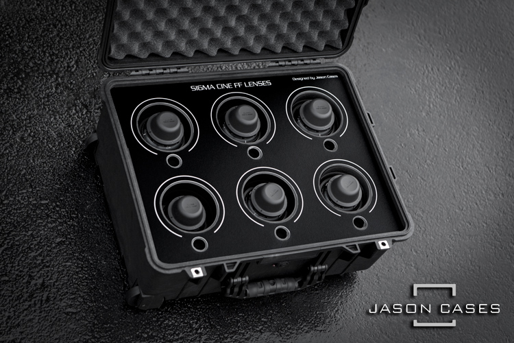 Jason Cases Sigma Cine FF Prime 6-lens case (BLACK overlay)