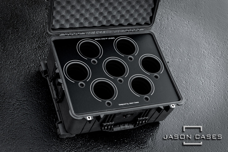 Jason Cases Sigma Cine FF Prime 7-lens case (BLACK overlay)