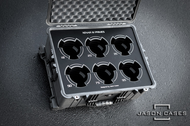 Jason Cases Schneider Xenar III 6-lens case (BLACK overlay)