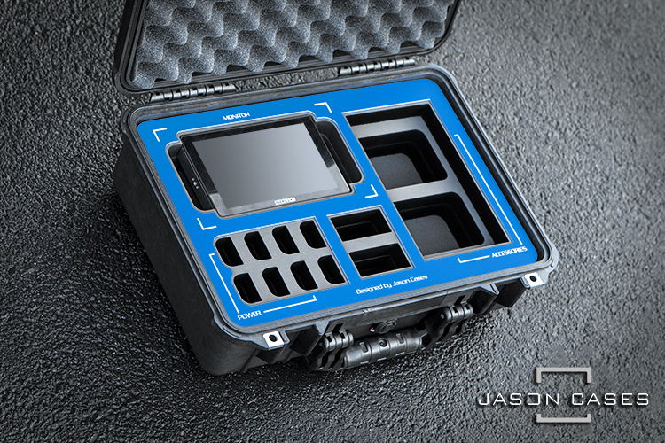 Jason Cases SmallHD 702 Case with Blue overlay