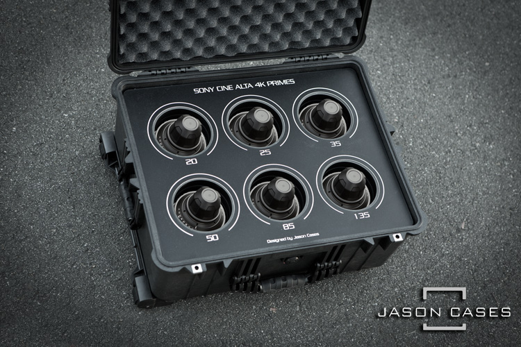 Jason Cases Sony CineAlta 4K Primes 6-lens case