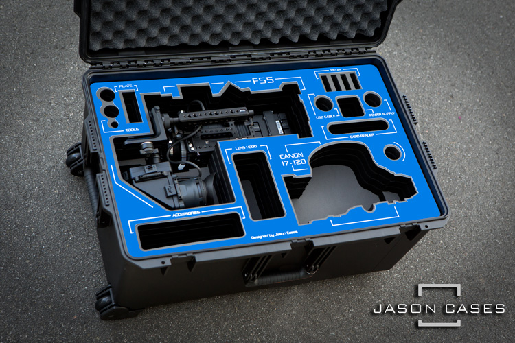 Jason Cases Sony F55 + Canon 17-120mm lens case
