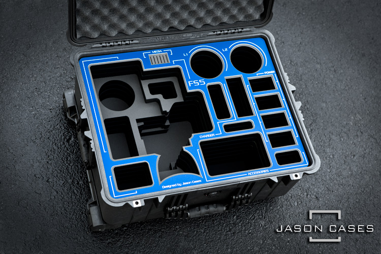 Jason Cases Sony FS5 Case (BLUE Overlay)
