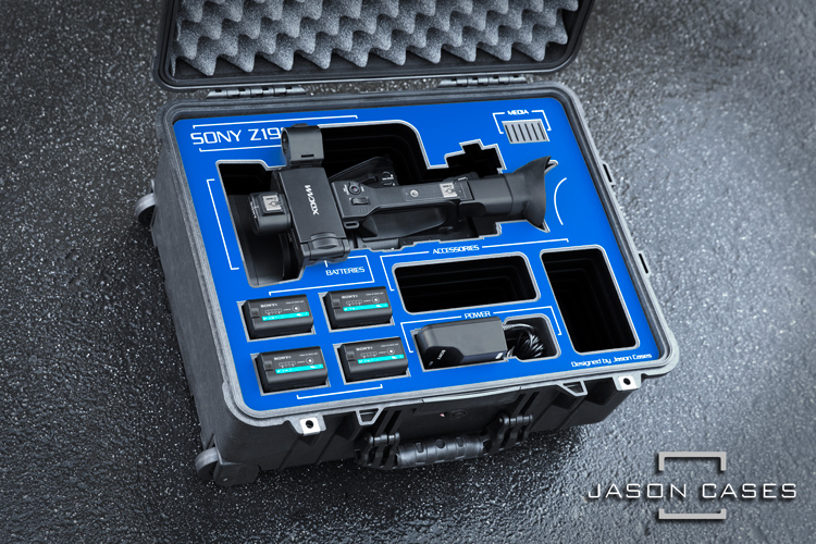 Jason Cases Sony Z190 Case (BLUE Overlay)