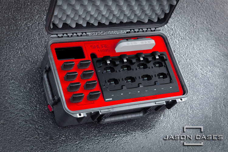 Jason Cases Shure MXW6 and Charger case