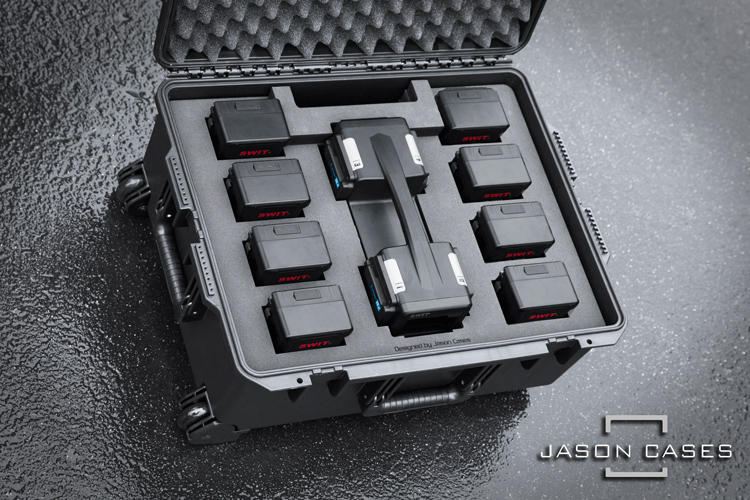 Jason Cases SWIT B-mount Charger and 8-Pack Battery case