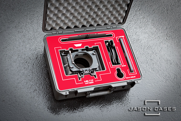 Jason Cases Tilta MB-T12 Mattebox case with RED overlay